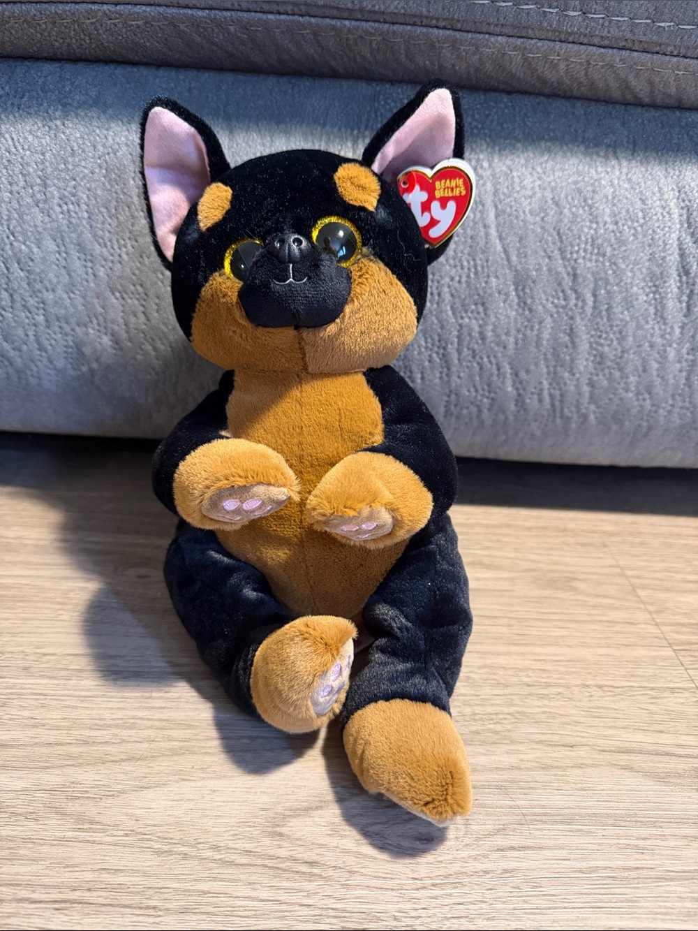 Ty Beanie Bellies Fritz Rottweiler Plush Dog NWT